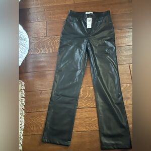 Abercrombie faux leather pants NWT